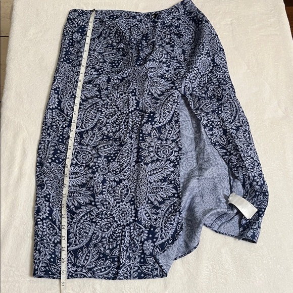 Madewell Blue Paisley Midi Skirt - Picture 10 of 10